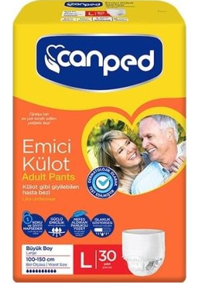 Canped Emici Külot Large 30'lu Paket L
