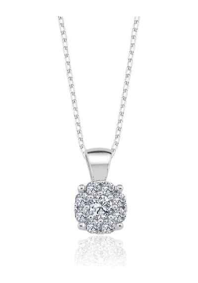Vog 2.25 Karat Effective Diamond Koronet İkili Tektaş 925 Ayar Gümüş Set
