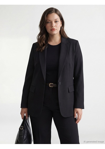 Lcw Modest Siyah Kadın Blazer Ceket