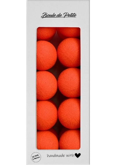 Neon Orange Işıklı Top Dekoratif Aydınlatma