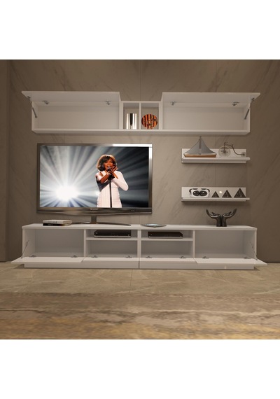 Decoraktiv Trendstyle 5220 Slm Tv Ünitesi Tv Sehpası Beyaz