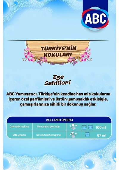 Çamaşır Yumuşatıcısı Ege Sahilleri 5 Litre X 4 Adet Diğer