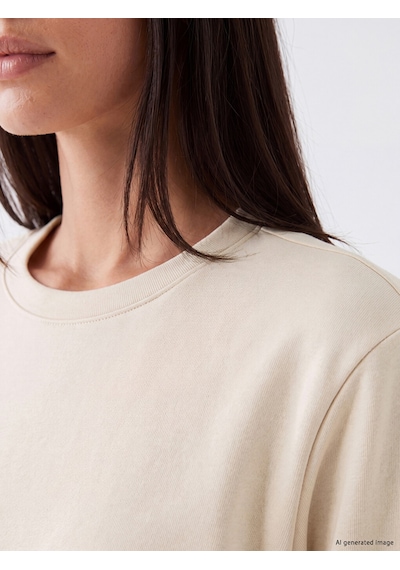 Lcw Everyday Gri Oversize Soft Touch Kadın Tunik