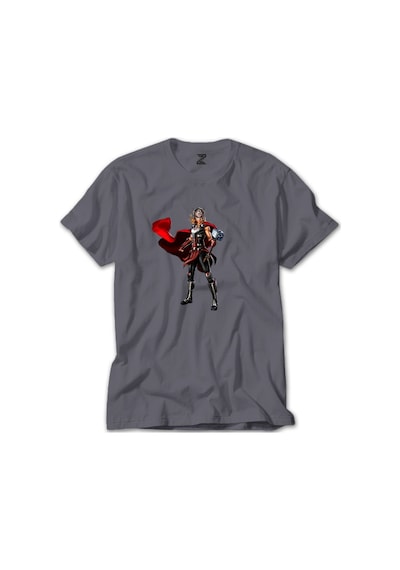 Thor Jane Foster Gri Tişört-Gri