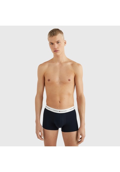 Tommy Hilfiger 3'lü Trunk Erkek Siyah Boxer Düz Um0um02761 Siyah