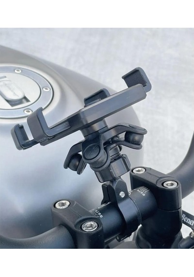 Oj Holder Slide Titreşim Önleyici Motosiklet Telefon Tutucu M284 Siyah