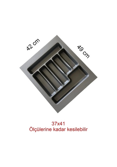 42/49 Cm 2'li Takım Cekmece Içi Kasıklık Ve Kepçelik Grı 38/40 Cm Kadar Kesılebılır 