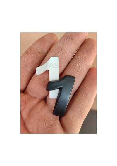 Yapışkanlı Kapı Numarası Kapı No Siyah Küçük Boy 50 Mm 5cm Siyah Renk Numaralar 1 Adet 1 1