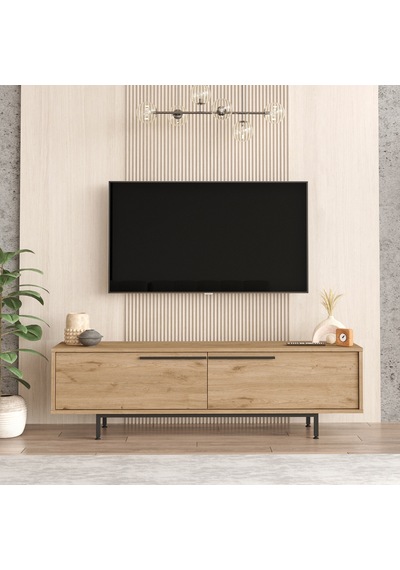 Robin Home Lidya Tv Ünitesi Sehpası Metal Ayaklı 160cm Sepet