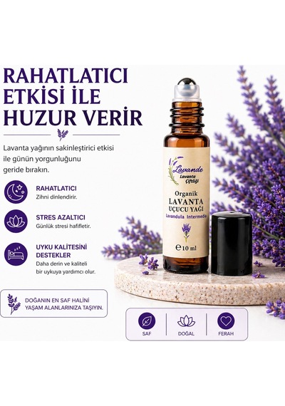 Lavande Lavanta Çiftliği Lavanta Yağı  L.intermedia RollOn 10 ML