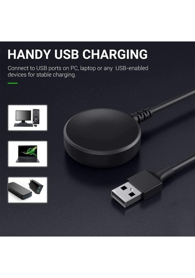 Lexroo Samsung Galaxy Watch 7 İle Uyumlu 1 Metre Usb Şarj Kablosu Ve Adaptörü Standart