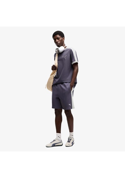 Puma T7 Ringer Erkek Mavi T-shirt 636726 Çok Renkli