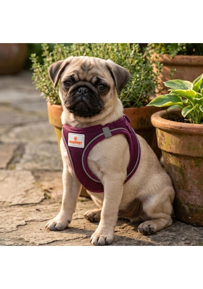 Köpek Ve Kedi Göğüs Tasması Xs Nefes Alabilen File Kumaş Ayarlanabilir Yelek Tasarım Yansıtıcı Şeritli Çok Renkli