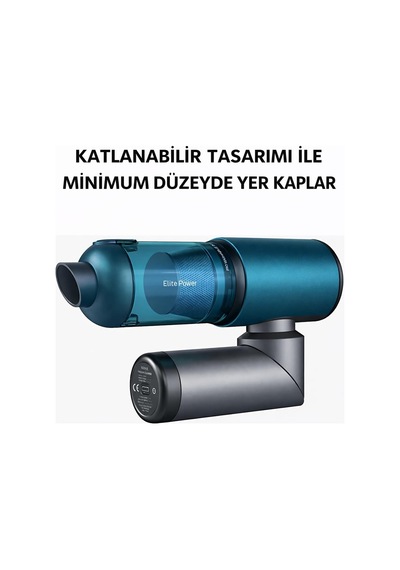 20.000 Pa Kablosuz El Süpürgesi 120w Güç, 7800 Mah Batarya, 200 Ml Toz Haznesi, 8 Başlıklı, Taşıma Çantal Diğer