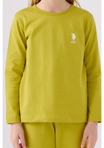 U.s. Polo Assn Kız Çocuk Yeşil Pijama Takımı Us1668-c-v1 Yeşil