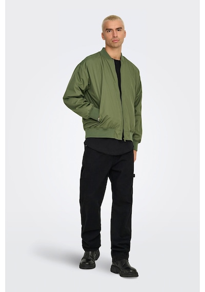 Only & Sons Only&sons Onsgavın Bomber Jacket Ot Yeşil Erkek Ceket 000000000102263556 Yeşil
