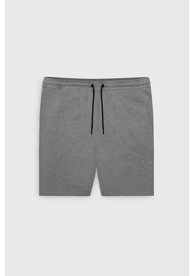 AC&Co / Altınyıldız Classics Erkek Grı Melanj Standart Fit Günlük Rahat Spor Örme Şort GRI MELANJ