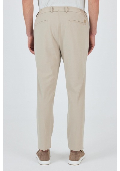 İmza Bej Esnek Yandan Cepli Casual Slim Fit Jogger Pantolon 1003250162 Bej