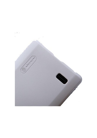 Nillkin Optimus L9 İle Uyumlu Sert Kauçuk Kılıf Beyaz