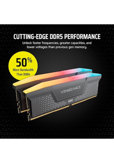 Vengeance Rgb Rs Ddr5 Ram 32gb 2x16gb 6000mhz Cl36-44-44-96 1.35v Amd Expo Intel Xmp Bilgisayar Masaüstü Belleği -