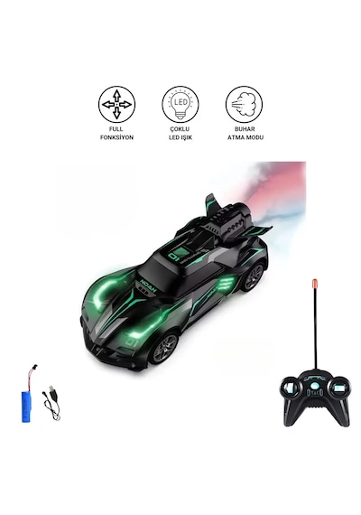 Mj Toys Uzaktan Kumandalı Şarjlı Duman Atan Araba 1:20 Full Fonksiyon Kum