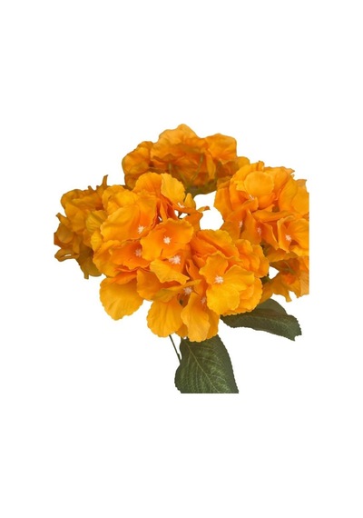 Yapay Çiçek Ortanca Çiçeği Demeti 43 Cm Somon Orange