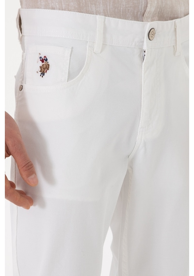 U.s. Polo Assn. Erkek Beyaz Pantolon Kanvas-chino 50299165-vr013 Beyaz