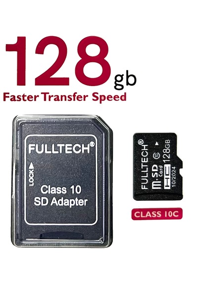 Fulltech 128 GB Class 10 V1 U1 HD 4K Video Kayıt Hafıza Kartı