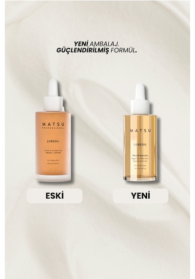Matsu Luxeoil Argan & Havyar Özlü Besleyici Saç Bakım Yağı | Parlaklık ve Nem 50 ml