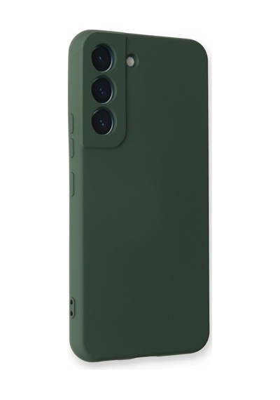 Samsung Galaxy  Uyumlu,  S23 Plus Kılıf Nano İçi Kadife Silikon - Koyu Yeşil