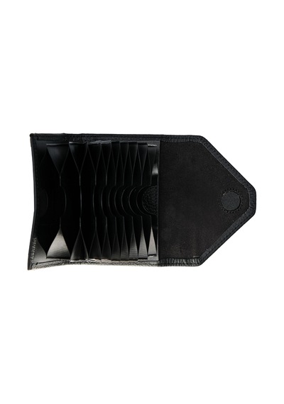 Mft Leather Hakiki Deri Kadın Akordiyon Cüzdan Mia 2190 Flother Mah Siyah