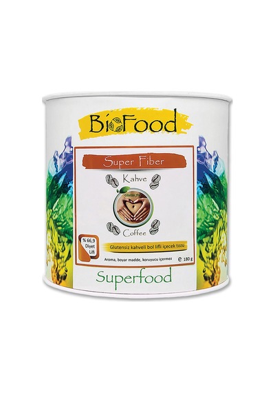 BioFood Super Fiber Glutensiz Kahveli İçecek Tozu 180 G