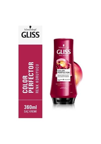 Schwarzkopf Gliss Color Perfector Renk Koruyucu Saç Bakım Kremi 360 ML