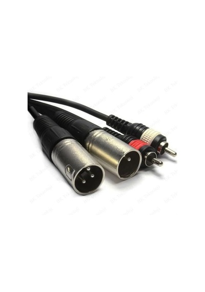 Yka 2 Rca Erkek-2 Xlr Erkek Kablo 2 Metre
