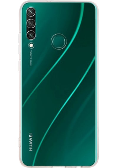 Huawei Y6P Kılıf Kamera Korumalı Tıpalı Şeffaf Silikon Kapak