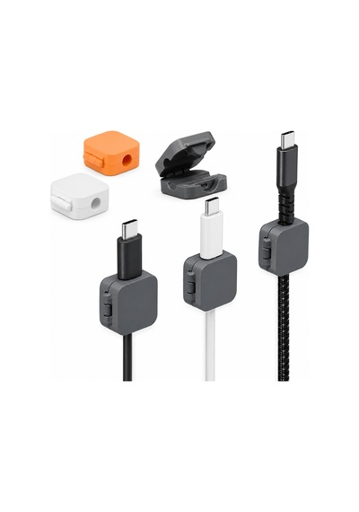 Kablo Düzenleyici Klips Masa Kenarı Kablo Sabitleyici Vida İle Monte Edilebilir Usb Type-c, Çok Renkli