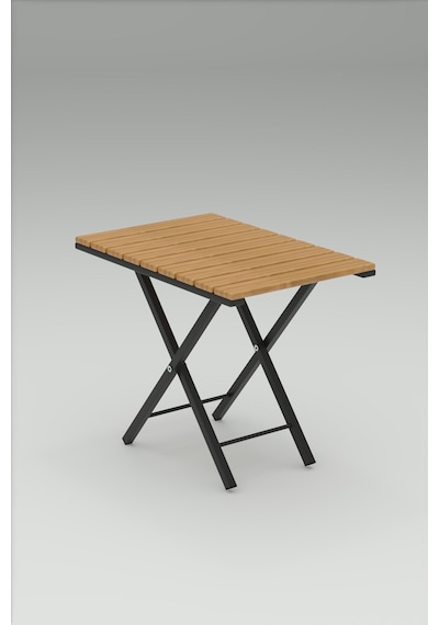 Retodesign 2 Li Sehpalı Metal Kırmızı Şezlong Takımı
