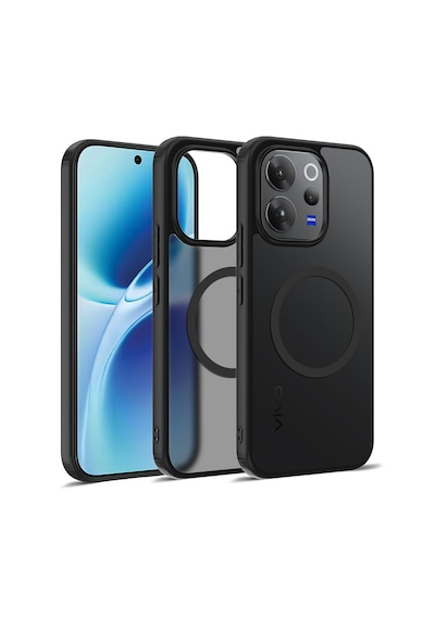 Microcase Vivo V70 5g İle Uyumlu Magsafe Uyumlu Mat Yüzey Kılıf Al4967 Siyah