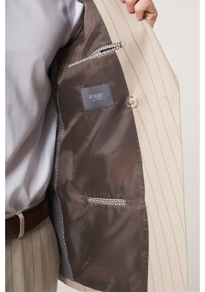 İmza Bej-vizon Kırlangıç Yaka Çizgili Kruvaze 6 Drop Slim Fit Tam Astar Esnek Takım Elbise 1001260286 Bej - Vizon İmza Bej-vizon Kırlangıç Yaka Çizgili Kruvaze 6 Drop Slim Fit Tam Astar Esnek Takım Elbise 1001260286 Bej - Vizon