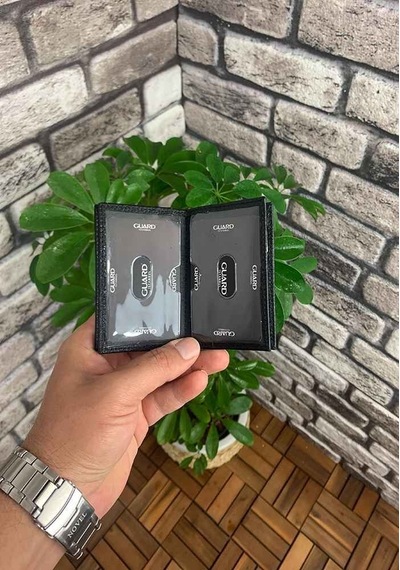 Guard Siyah Hakiki Deri Kartlık Erkek / Kadın P1169 Siyah