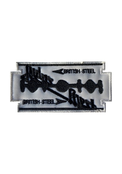 Judas Priest British Steel Patch Patches Peç Arma Kot Yaması Beyaz