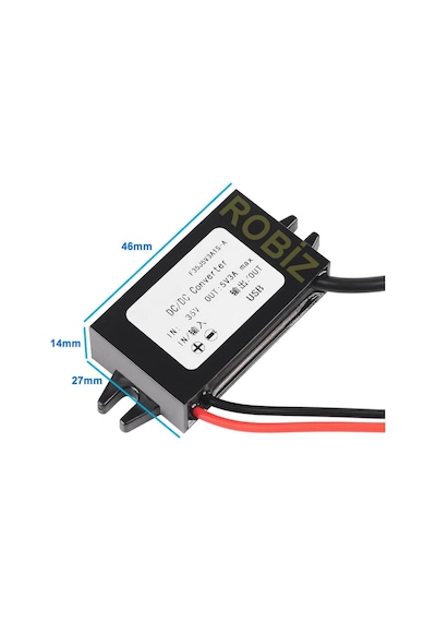 12.2v / 24v To Type-c 5v 3a Modül F35j5v3a 30cm Usb Kablolu Su Geçirmez Şarj Telefon Araba