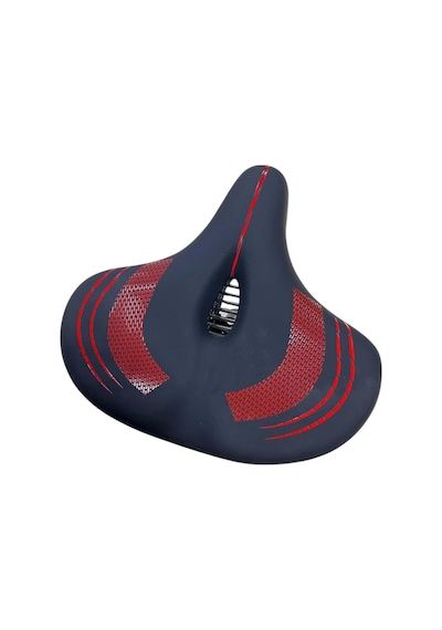 Bisiklet - Katlanır Elektrikli Bisiklet Uyumlu Ultra Geniş Sele- Oturak 32cmx31cm Kırmızı