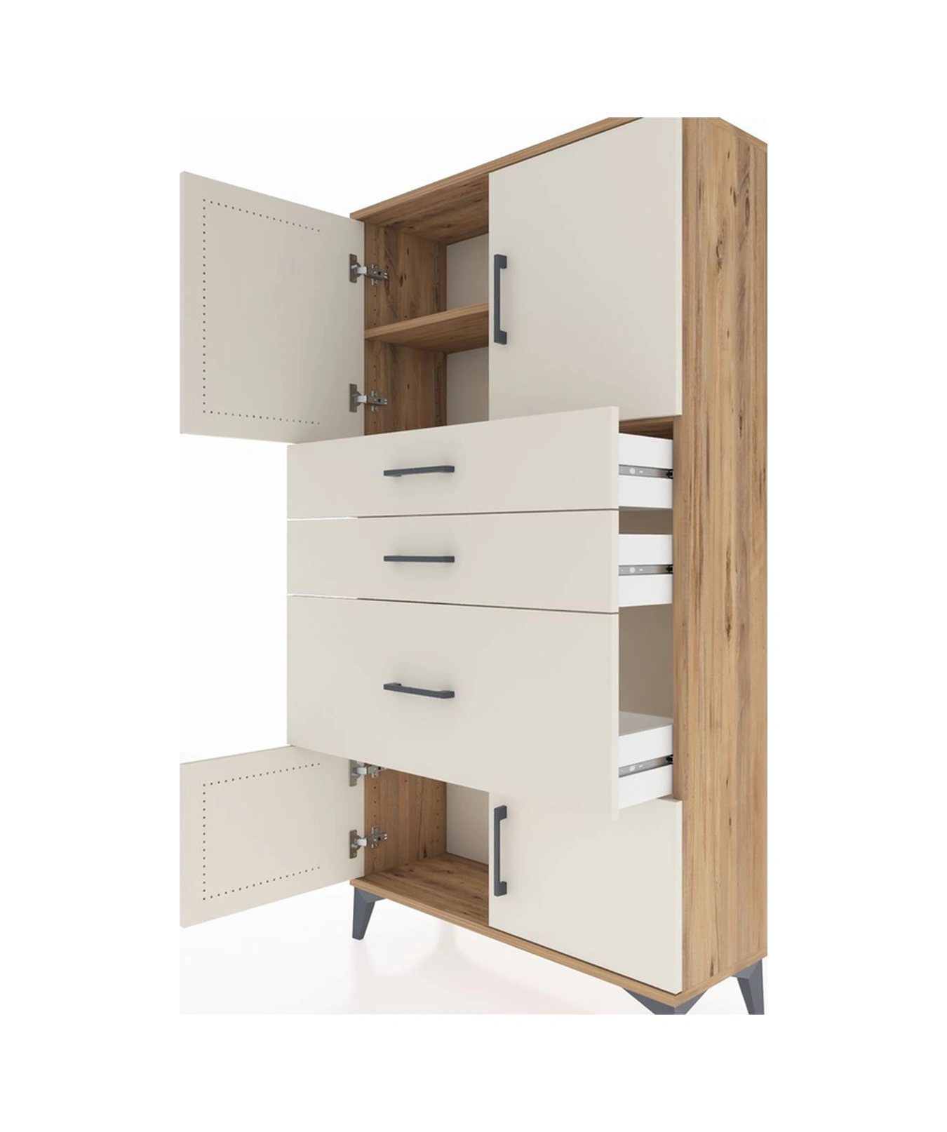 Arges Dolap 2 Raflı 3 Çekmeceli 4 Kapaklı 88x30x163 Çam-aytaşı Çam Arges Dolap 2 Raflı 3 Çekmeceli 4 Kapaklı 88x30x163 Çam-aytaşı Çam
