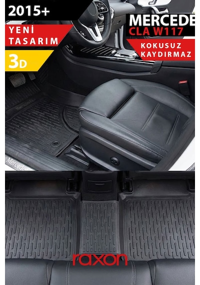 Mercedes W117 Cla-class 2013+ 3d Havuzlu Paspas Tam Uyumlu Su Geçirmez