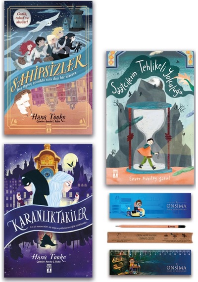 Genç Timaş Saatçilerin Tehlikeli Yolculuğu - Sahipsizler - Karanlıktakiler Set 3 Kitap