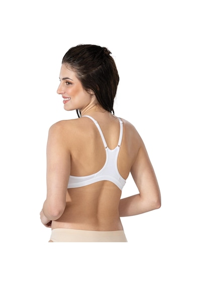 Beyaz Mı Emay 1416 Modal Cotton Önden Açmalı Sporcu Sütyen Beyaz