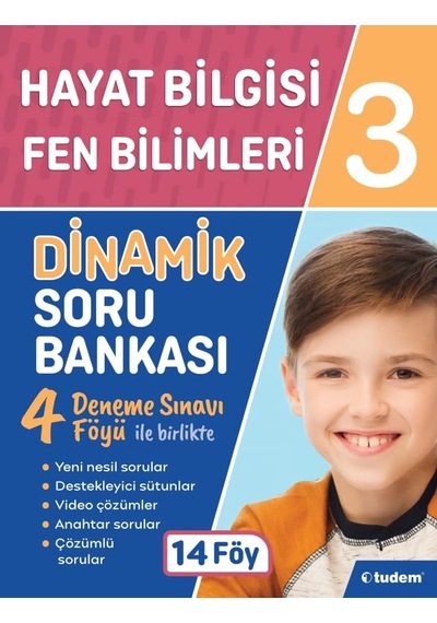 Tudem Eğitim Yayınevi 3. Sınıf Hayat Bilgisi - Fen Bilimleri Dinamik Soru Bankası