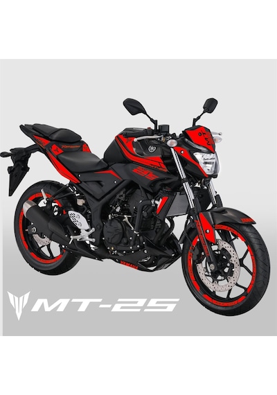 MT 25 Full Grenaj Sticker Set Custom Neon Kırmızı mt 25