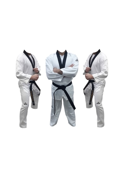 Yiğitspor Dae Do Ultra Taekwondo Elbisesi & Daedo Siyah Yaka Elbise Beyaz